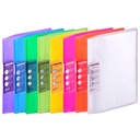Comex - A4 transparent cover folder, 60 pockets - colored