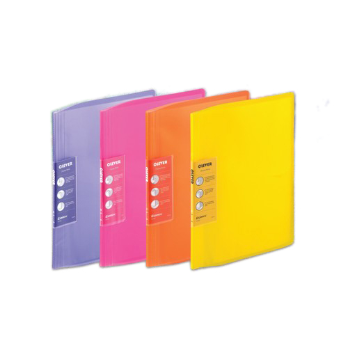 Comex - COLEVOR A4 20-Pocket Clear Cover File Folder - Colored