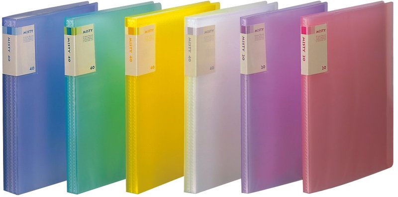 Comex - Plastic File Folder, 40 Pockets, A4 Size - Colored