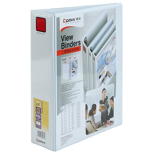Comex - 3-ring binder, 65 mm, 650 sheet capacity - A4 white
