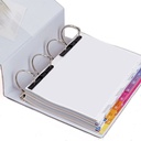 Comex - A4 4-ring binder, 400 sheets capacity - white, 4 mm