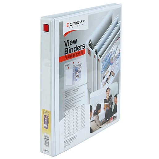 Comex - A4 4-ring binder, 160 sheets capacity - white