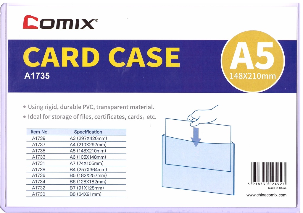 Comex - A5 durable transparent folder