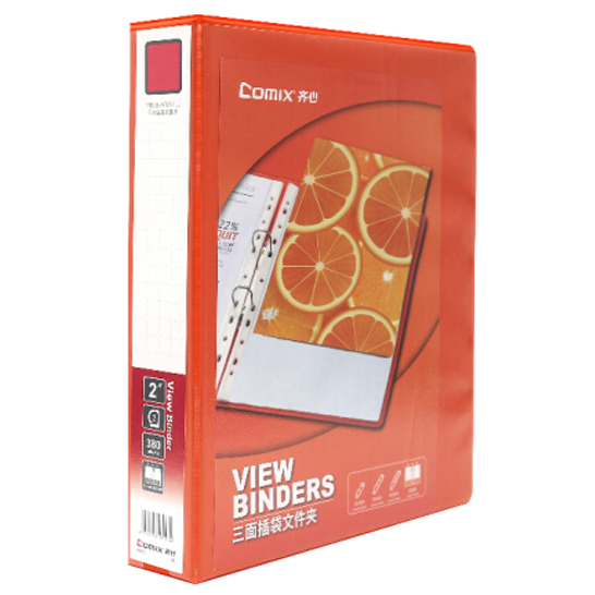 Comex - 2-ring binder (“1.5”) - 250 sheet capacity - A4 orange