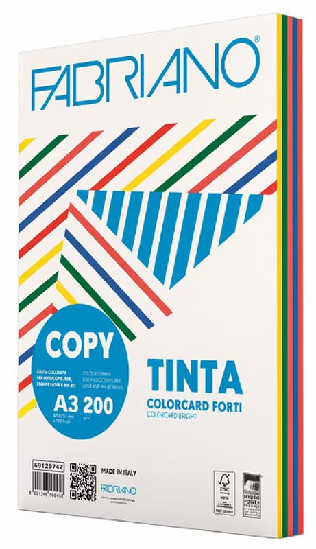 Fabriano - A3 copy paper, dark colors, 200 grams - 100 sheets