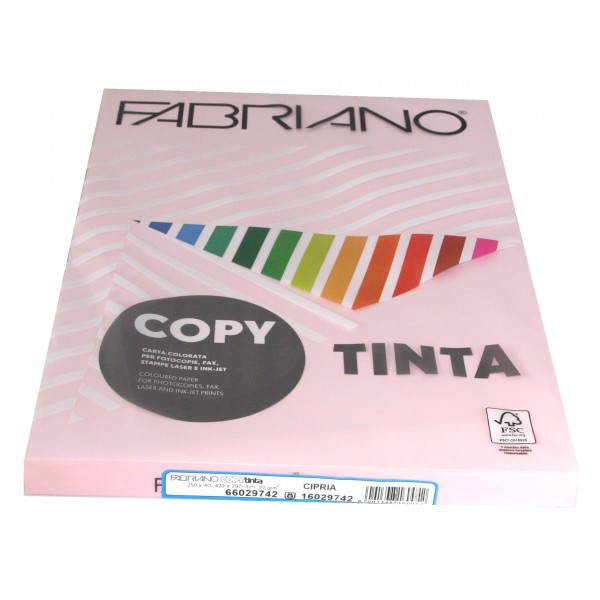 فابريانو - ورق تصوير 80 جرام – لون وردي فاتح – A3 - ثوب 250 ورقة