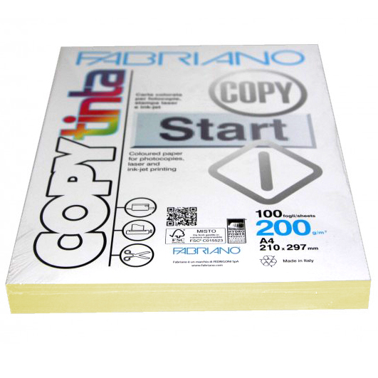 فابريانو - ورق طباعة 200 جرام – لون بصلي– A4 - ثوب 100 ورقة