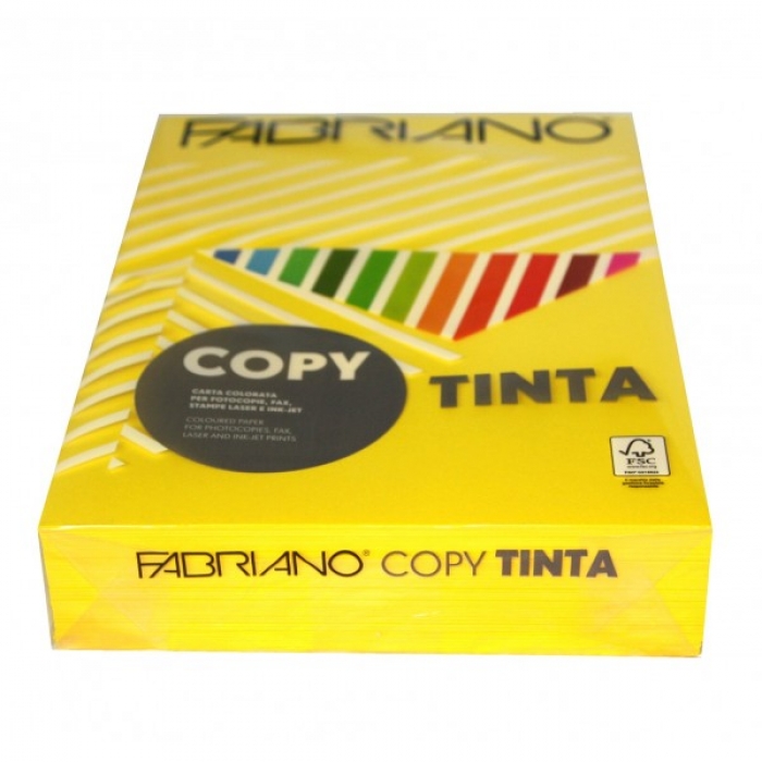 Fabriano - printing paper 200 grams - dark yellow color - A4 - Thobe 100 sheets