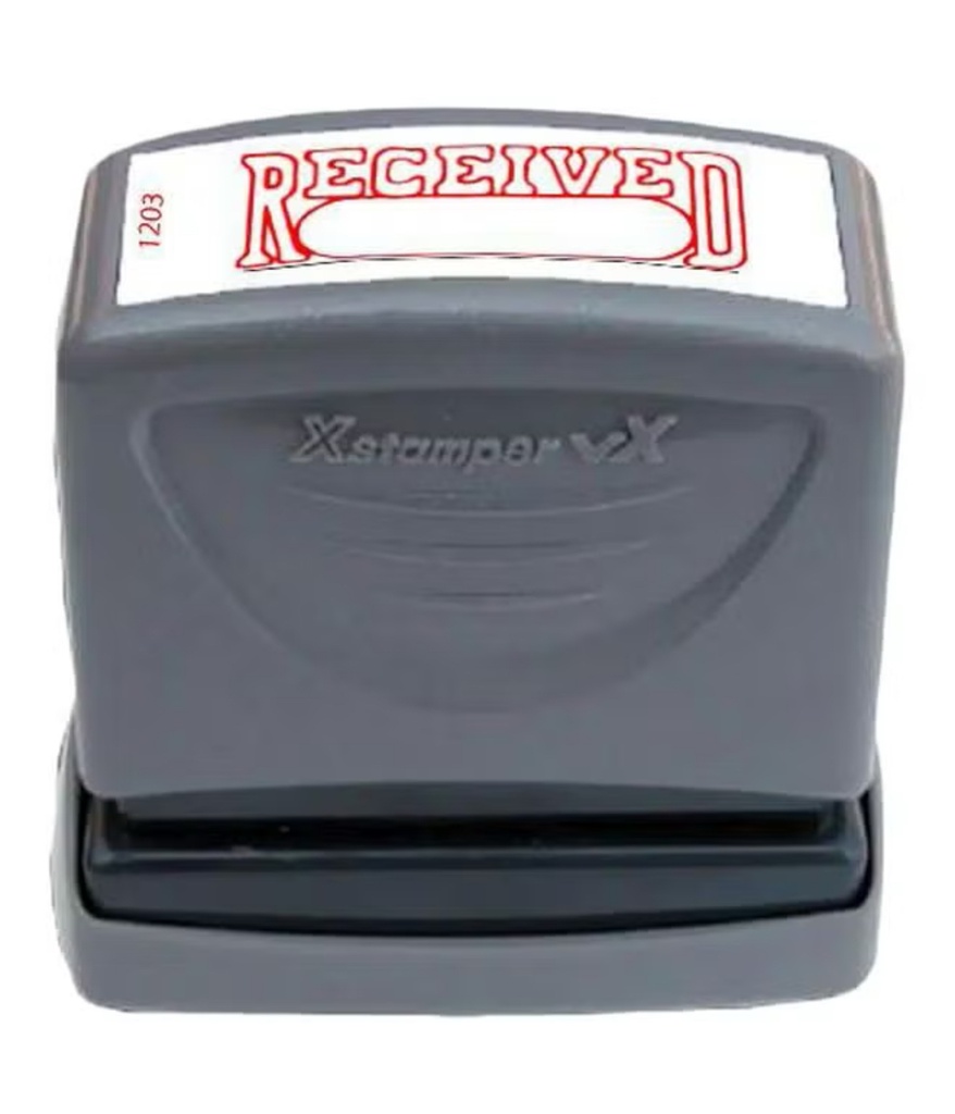 X-Stamper - Inked stamp with "Received"
