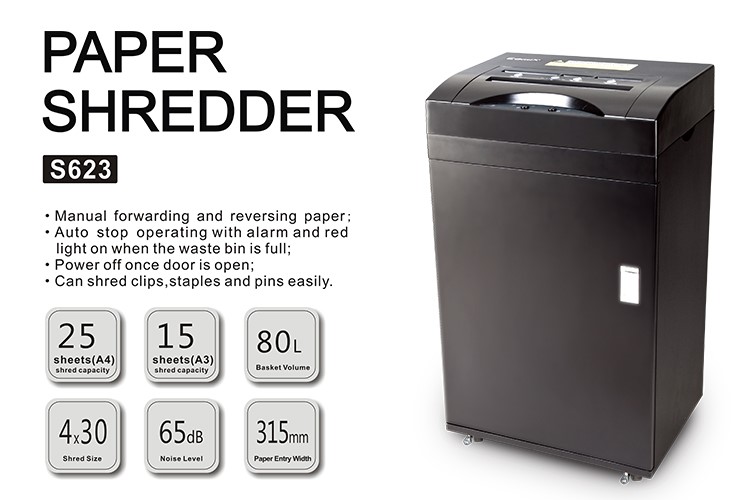 Comex - Electric Paper Shredder - 25 Sheets - 80 Liters