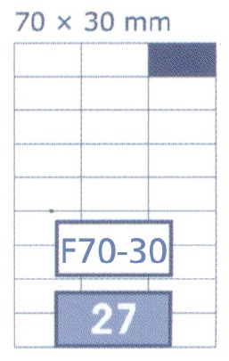 FUTURE - Multi-Purpose Labels 27 Pieces White 100 Sheets - A4