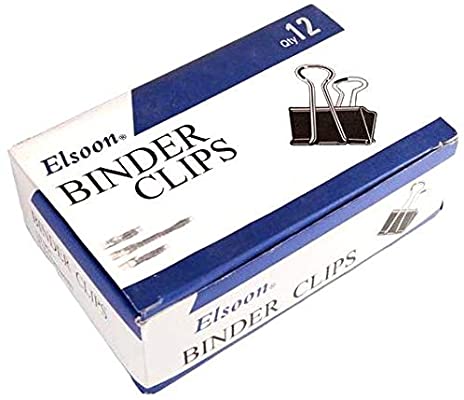 Elson - 51 mm paper clip, pack of 12 pieces