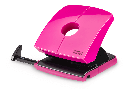 Novus B216 Perforated Paper Puncher, Pink, 16 Sheets Color ID