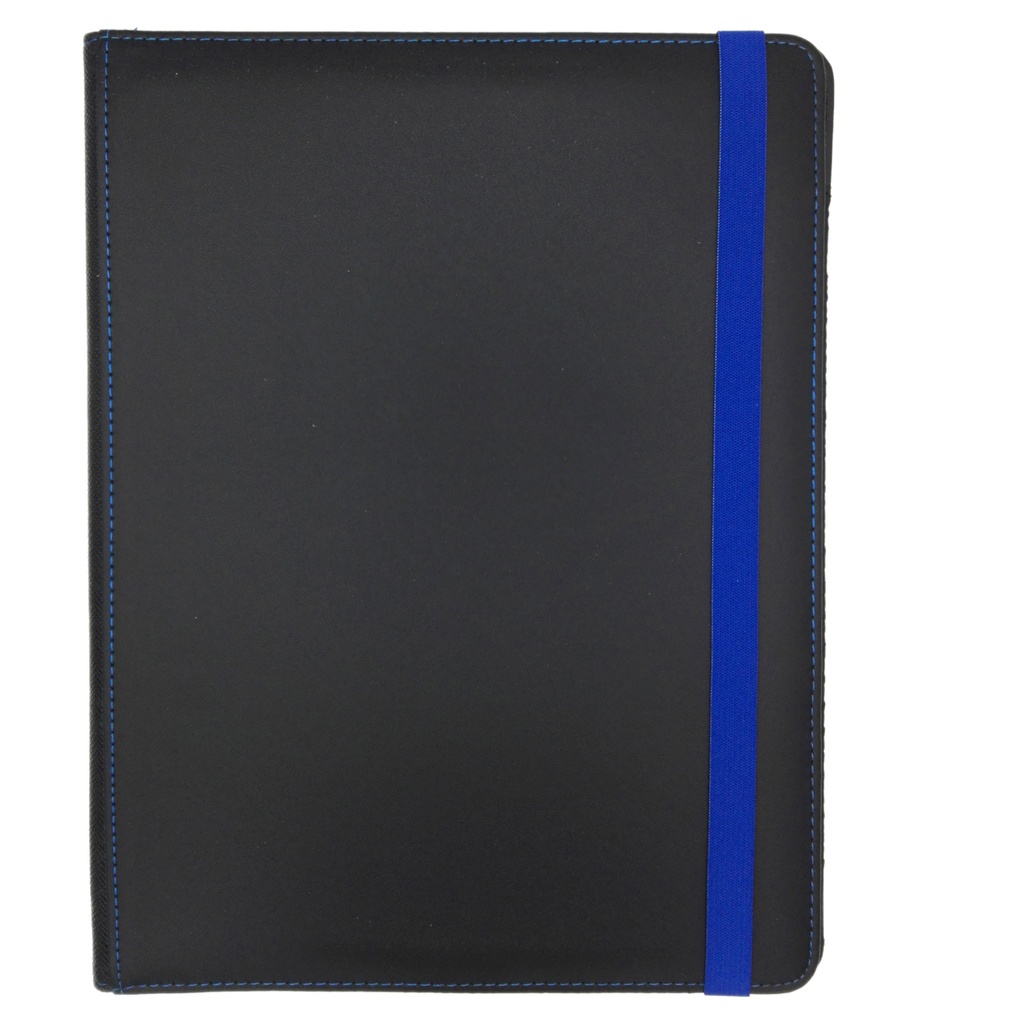Saab - handbag with notebook - black/blue