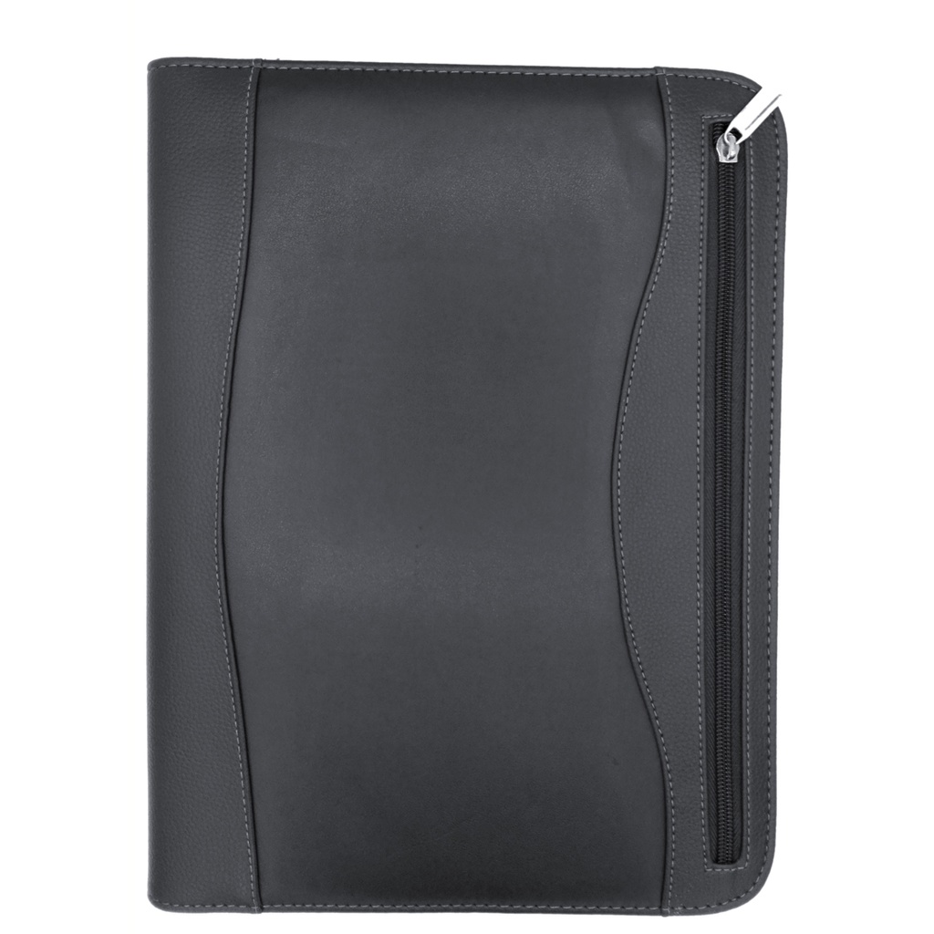 ساب - شنطة يدوية سحاب مع دفتر +الة حاسبة - لون أسود 