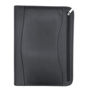 Saab - zippered handbag with notebook + calculator - black color