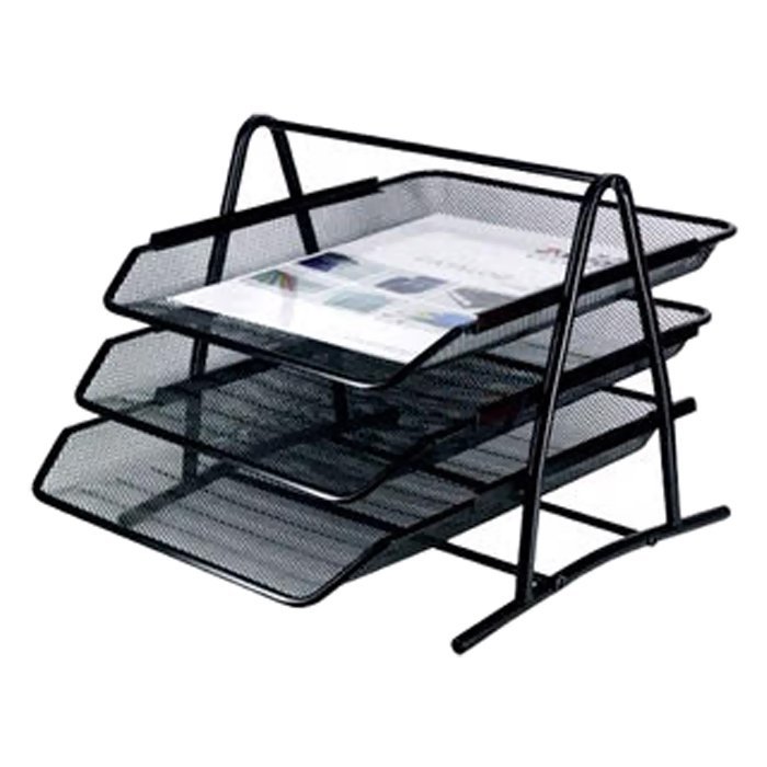 Sub - Mesh Office Basket (Set of 3 Pieces) - Black