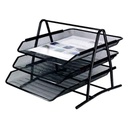 Sub - Mesh Office Basket (Set of 3 Pieces) - Black