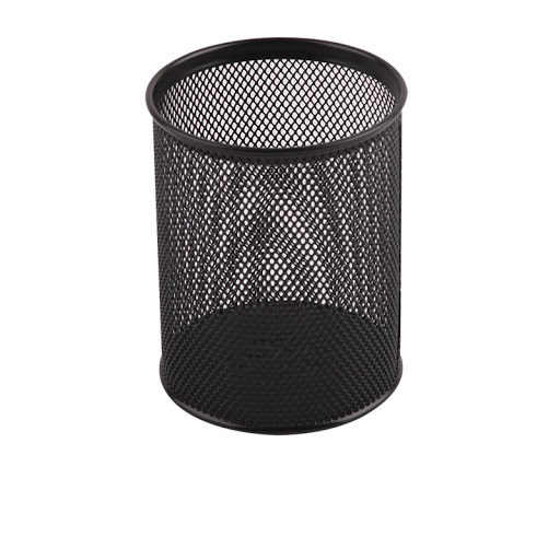 Sub - circular mesh pen holder - black