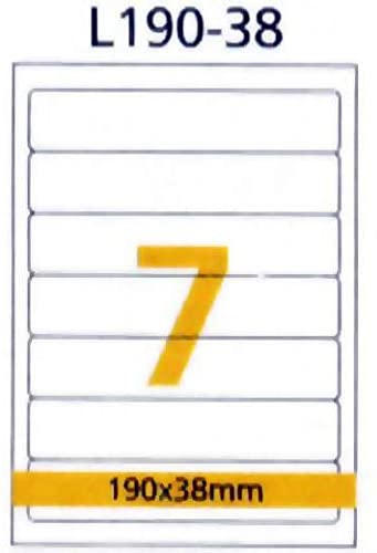 RIKLABEL - 7-Piece Multi-Purpose Labels White - 100 Sheets A4 Size