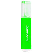 Comex - Highlighter Pen, Fluorescent Green, Box of 10 Pens
