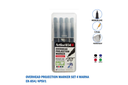 Art Line - Permanent Marker Pen No. 854 - Set of 4 Colored Pens