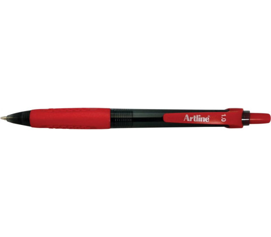 Art Line - ballpoint pen with a 1 mm grip - red color, box of 12 pens