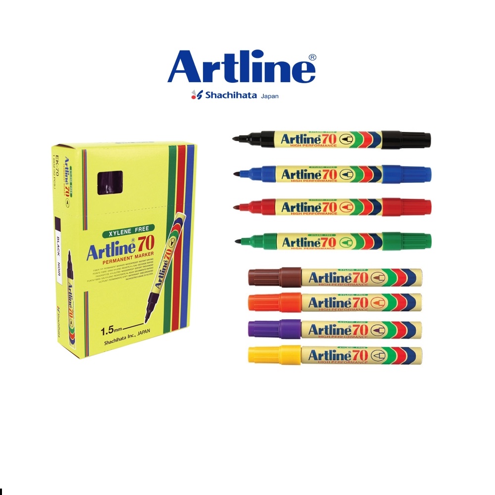 Art Line - Marker Pen No. 70 - 8 Colors - Pack of 12 Pens