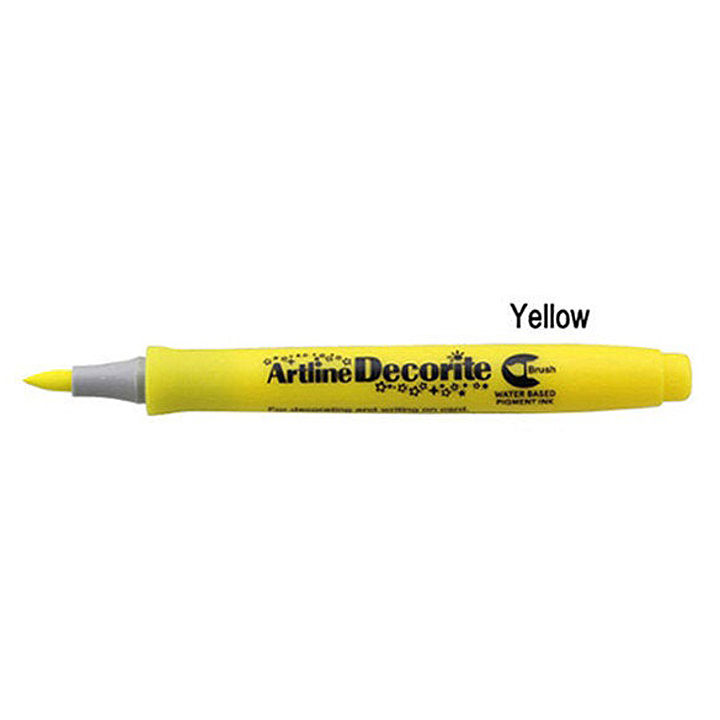 Art Line - Decorate Sketch Pen - Yellow - Pack of 12 Pens