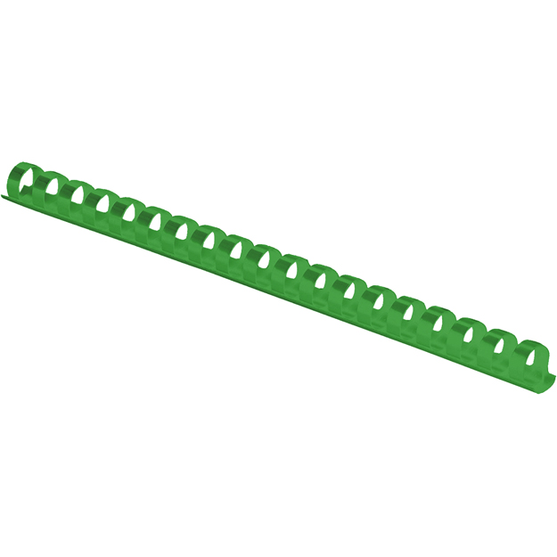 Binder Max Spiral Binding Rings 21 Rings 20mm (150 Sheets) Box Pack of 100 Pieces - Green