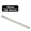 Binder Max - Black Binding Snail 21 Rings 14mm Pack of 100 Pieces