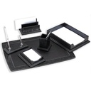 Kong Ping - Desk Set 6 Pieces - Black - Base color is black