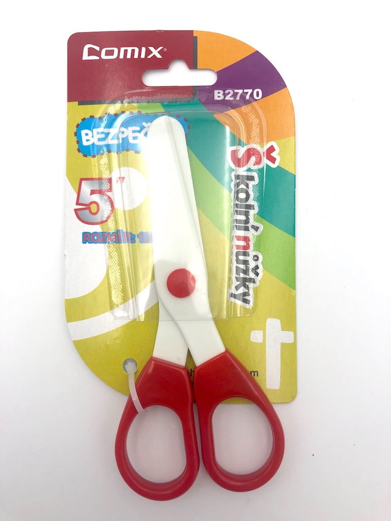 Comex - 5 inch paper/card scissors - red