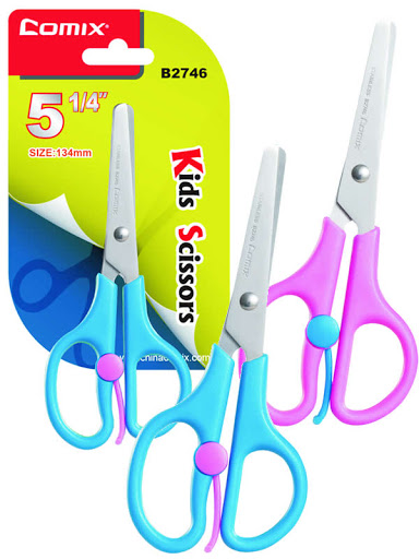 Comex - 134mm paper/card scissors - colored