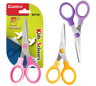 Comex - 130mm paper/card scissors - colored