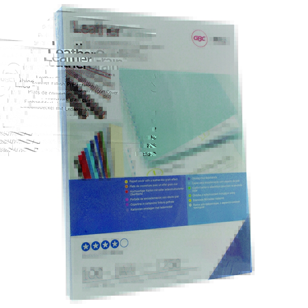 GBC - Snail Binding Cover 250g A4 Size - Gray Color Pack of 100 Sheets