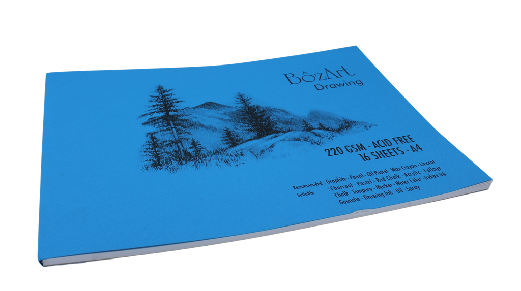 Basil Brothers - Book drawing paper 220 grams, 16 sheets, A4 size