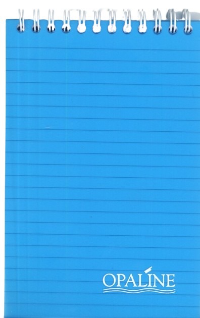 Opaline - Small Wire Lined Notebook, 96 Sheets - Blue