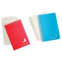 Basil Brothers - Opaline wire lined notebook, 96 sheets, 9*14 cm