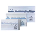 Basil Brothers - lined research cards, 10.2*5.2 cm - 50 sheets