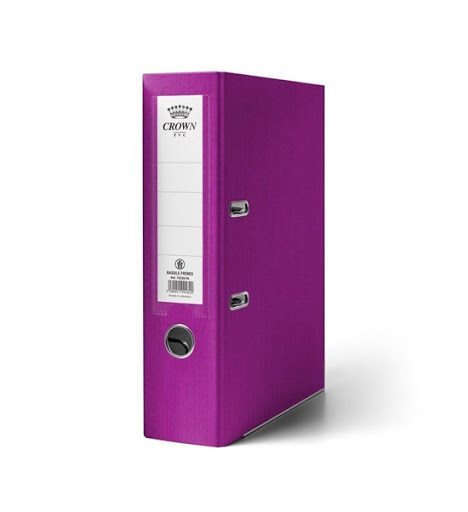 Basil Brothers - Classor Crown Light Purple Plastic File - 8 cm