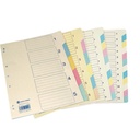 Paper file dividers, 5 pieces - A4 size