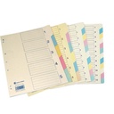 Basil Brothers - Colored cardboard file dividers - 10 pieces - A4 size