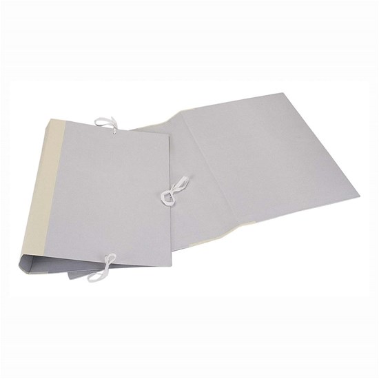 Basil Brothers - white cardboard file for storing papers with side ropes, 25*35 cm