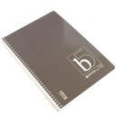 Basil Brothers - Lined wire notebook, 96 sheets, B5 paper cover