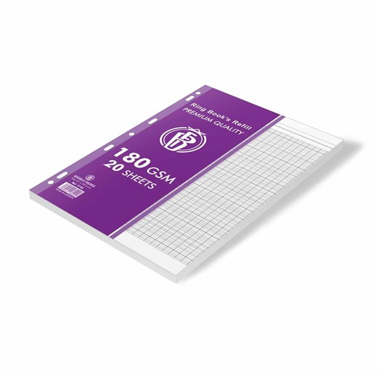 Basil Brothers - Square Classroom Paper (French), 20 sheets, 180 grams