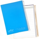 Basil Brothers - Opaline wire lined notebook - 192 sheets - A4 size