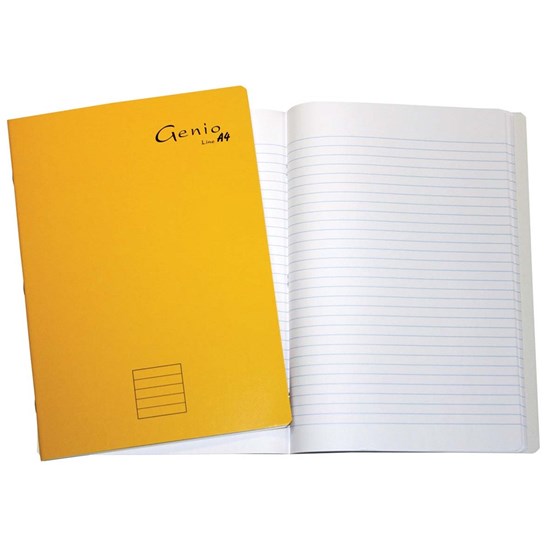 Basil Brothers - lined staple notebook, paper cover - 96 sheets, A4 size