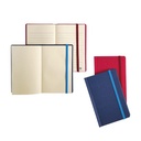 Basil Brothers - plain pocket notebook, hard cover - rubber - 96 sheets, A6 size