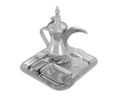 Serving Dallah set of 5 pieces, silver